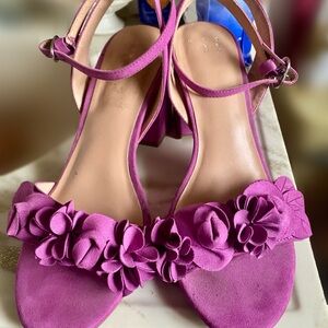 A New Day Magenta Floral Women's Sandals Size 7